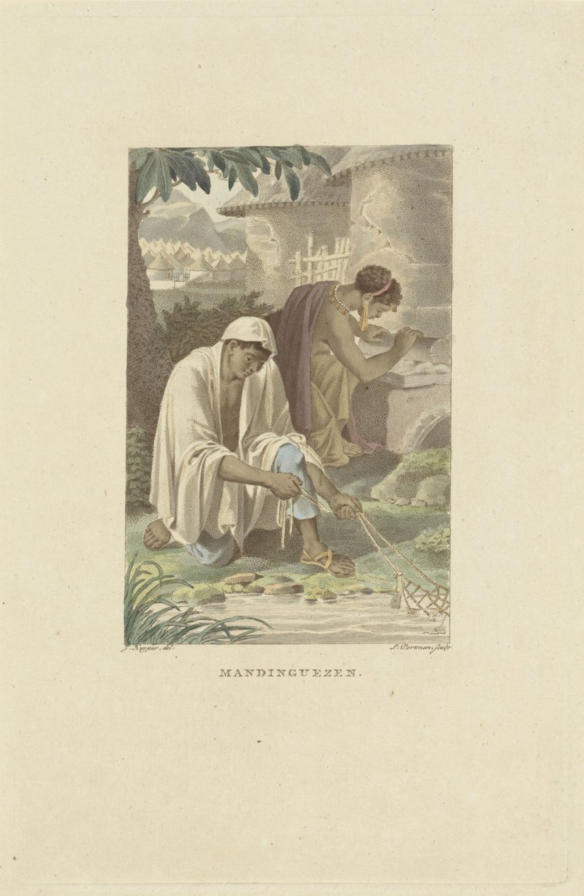 Mandinka, Nyugat-Afrika lakói mandingue (cím az objektumon) alkotó: Ludwig Gottlieb Portman