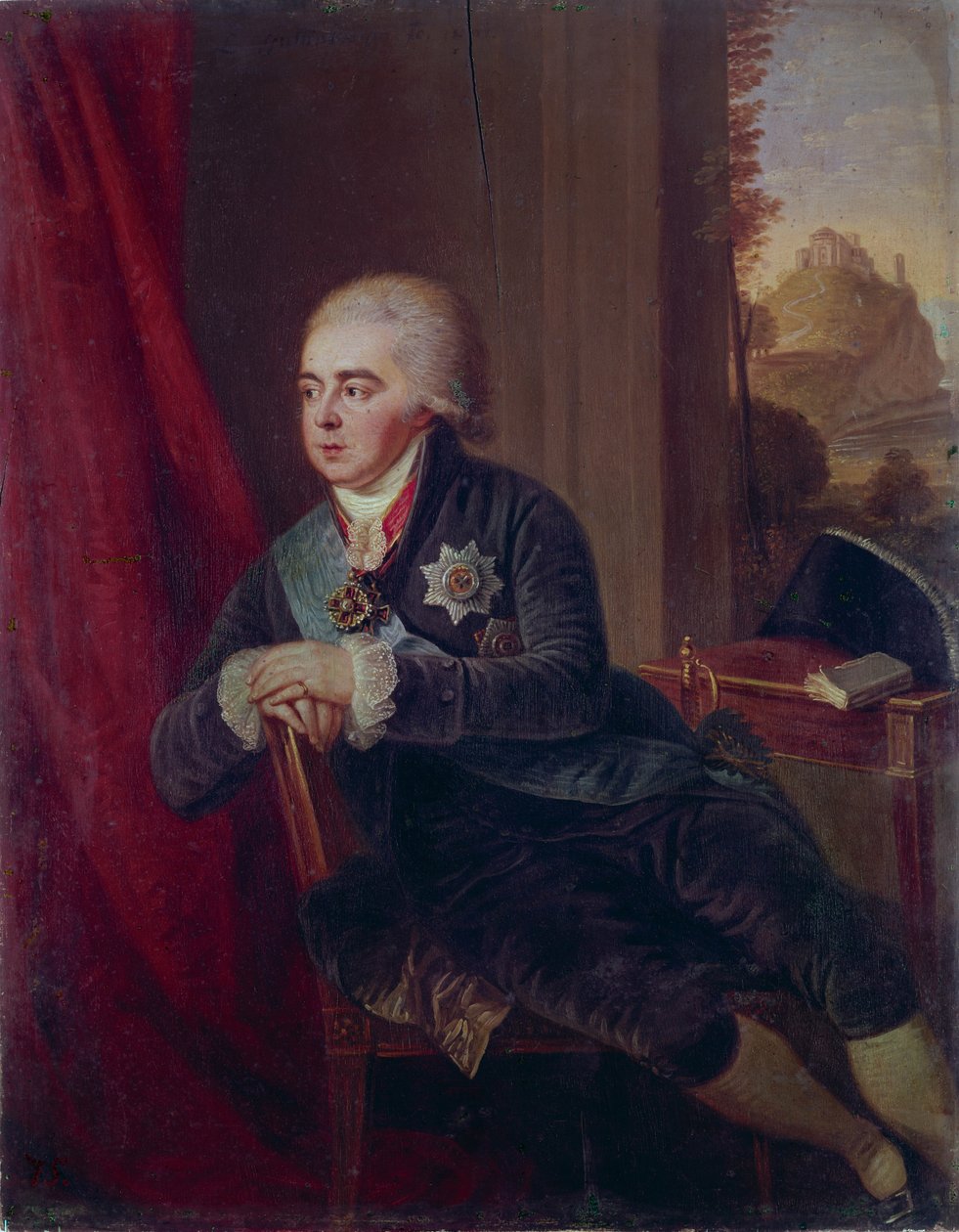 Alekszandr Kurakin herceg alkancellár portréja 1752-1818, 1801 alkotó: Ludwig Guttenbrunn