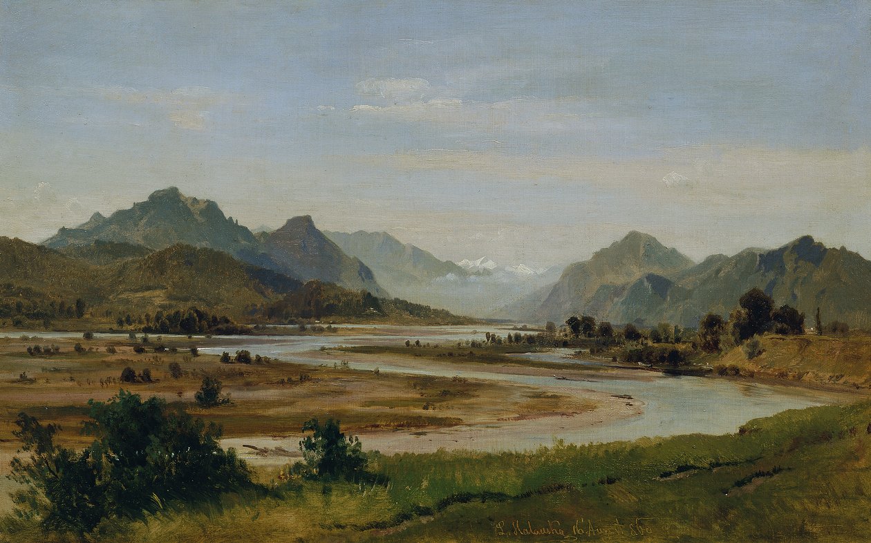 Az Inn-völgy Rosenheimtől délre alkotó: Ludwig Halauska