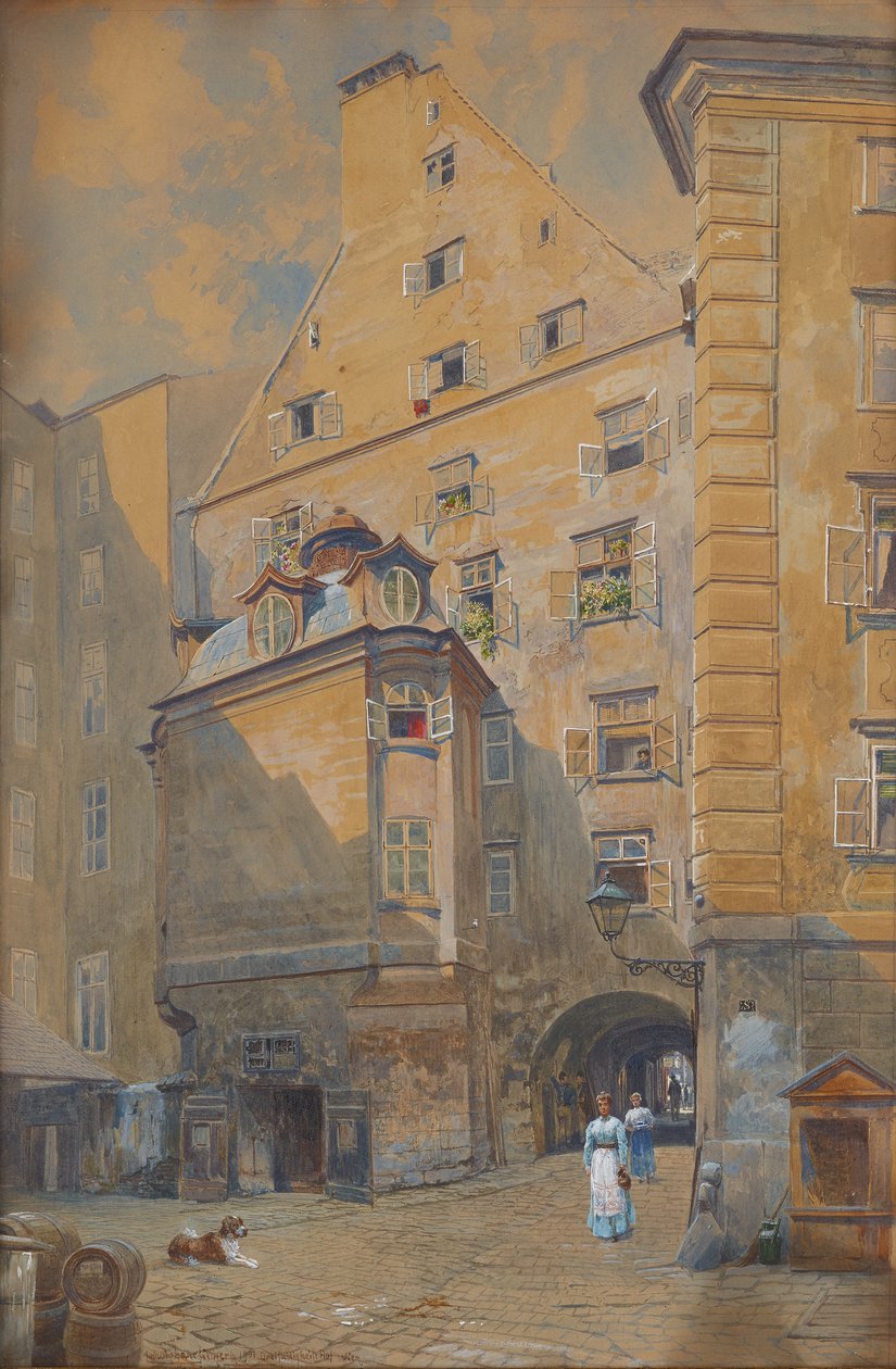 A Dreifaltigkeitshof Bécsben alkotó: Ludwig Hans Fischer