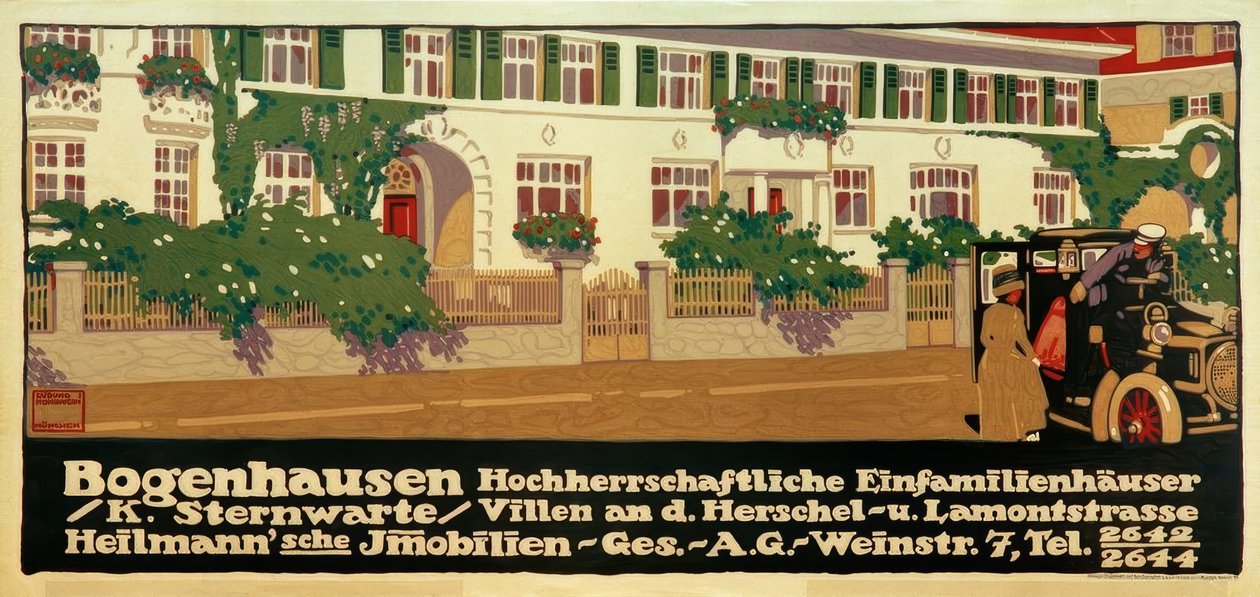 Bogenhausen / Nemesi családi házak / K alkotó: Ludwig Hohlwein
