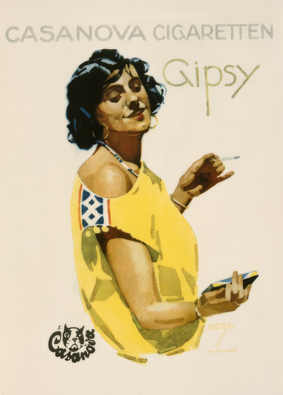 Casanova Cigarettes Gipsy alkotó: Ludwig Hohlwein