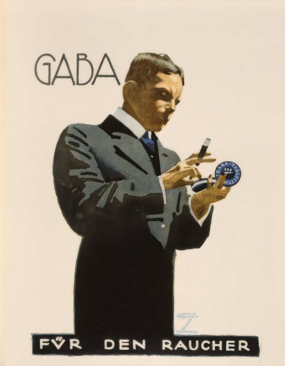 Gaba / Dohányosnak alkotó: Ludwig Hohlwein