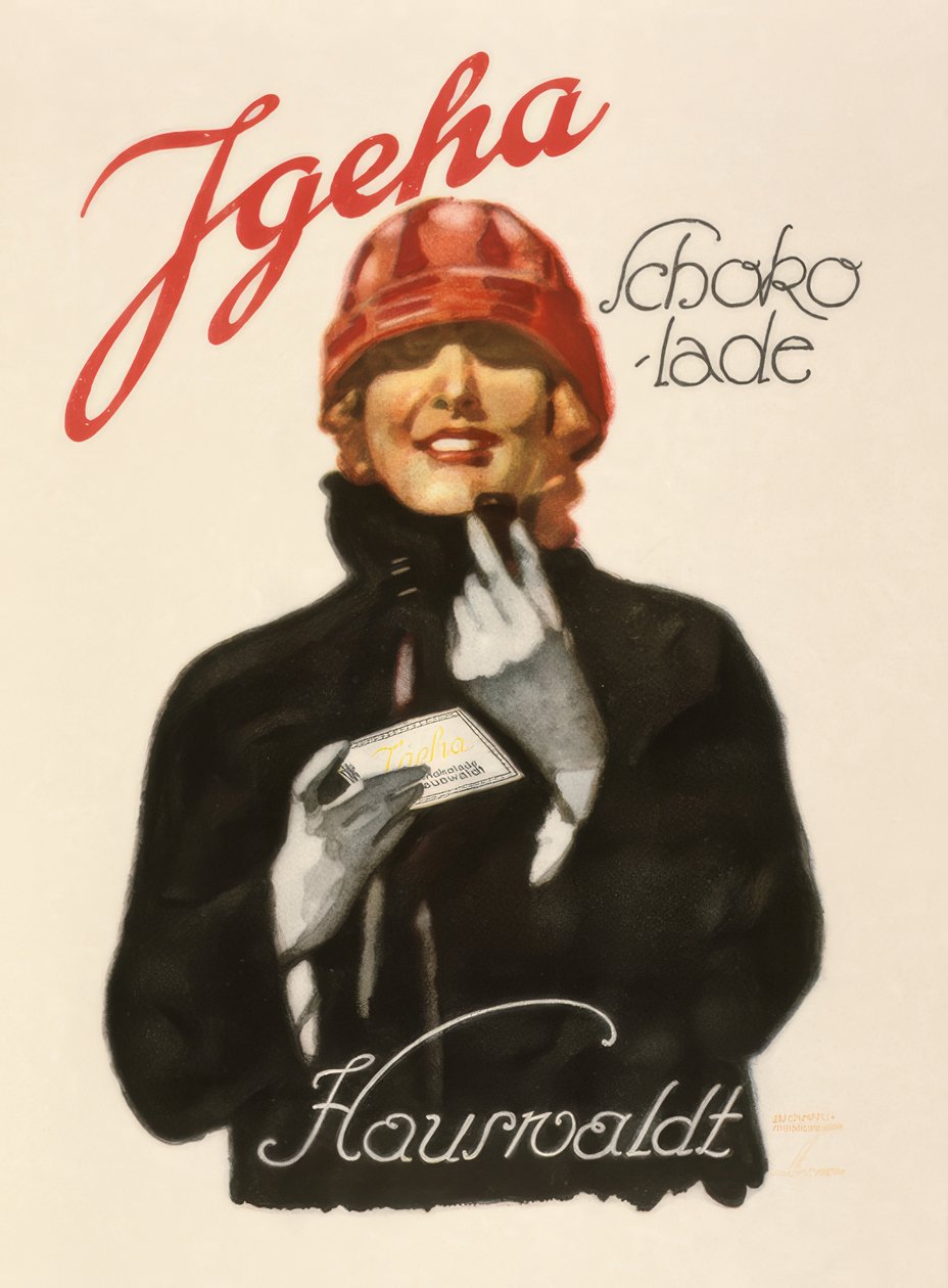 Igeha csokoládé - ​​Hauswaldt alkotó: Ludwig Hohlwein