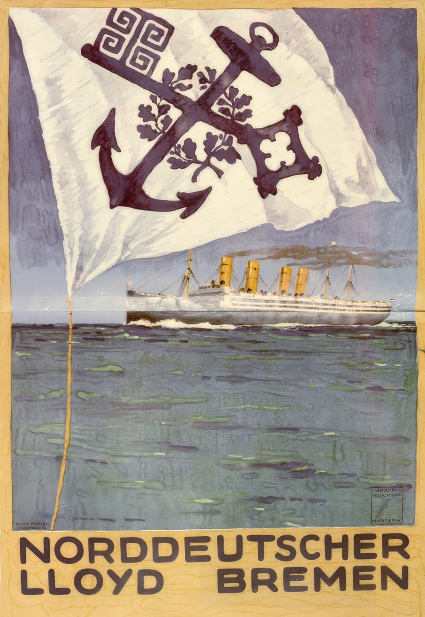 Norddeutscher LLoyd Bremen alkotó: Ludwig Hohlwein
