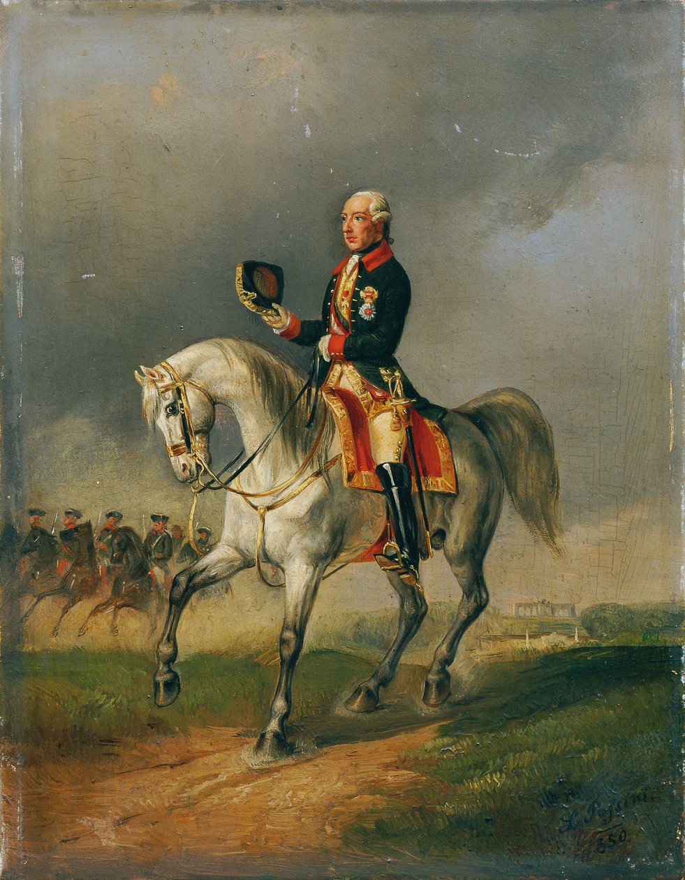 József császár II. reitend alkotó: Ludwig Johann Passini