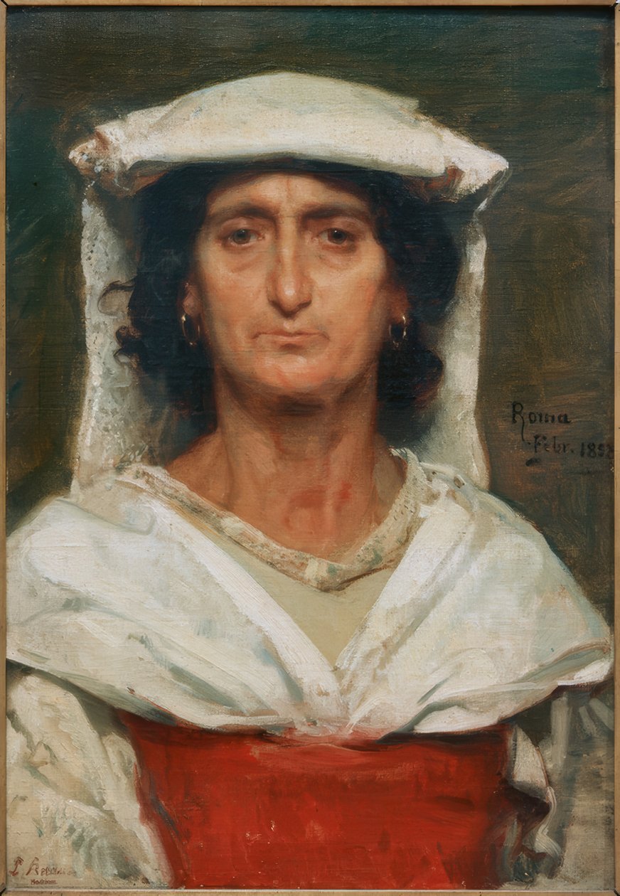 Alte Römerin alkotó: Ludwig Knaus