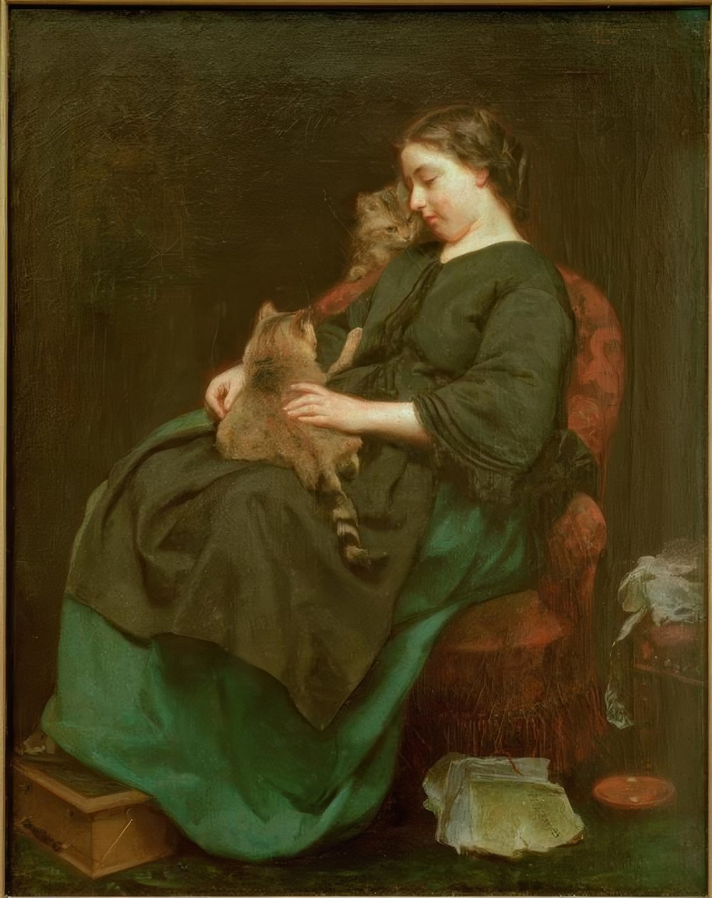Az anyamacska alkotó: Ludwig Knaus
