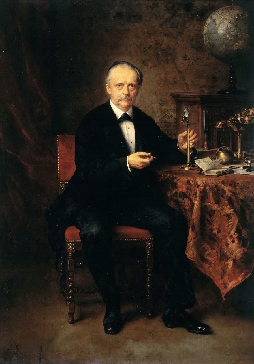 Hermann Ludwig Ferdinand von Helmholtz portréja 1821-1894, 1881. alkotó: Ludwig Knaus