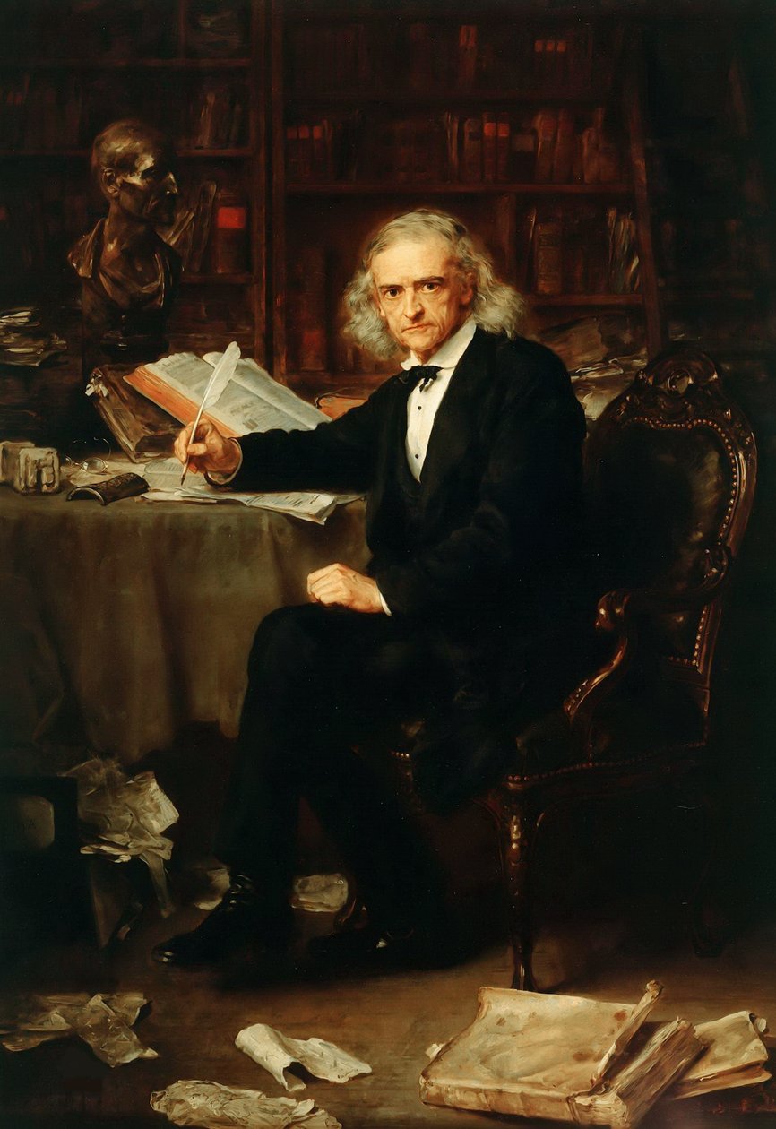 Theodor Mommsen portréja 1817-1903, 1881. alkotó: Ludwig Knaus