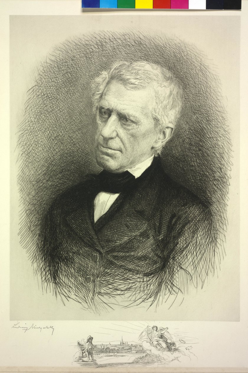 Franz Grillparzer alkotó: Ludwig Michalek