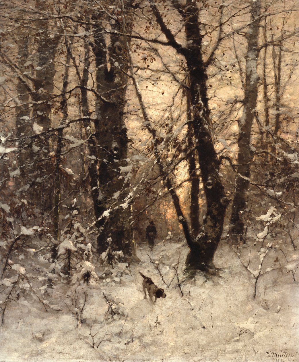 Téli alkony, 1891 alkotó: Ludwig Munthe