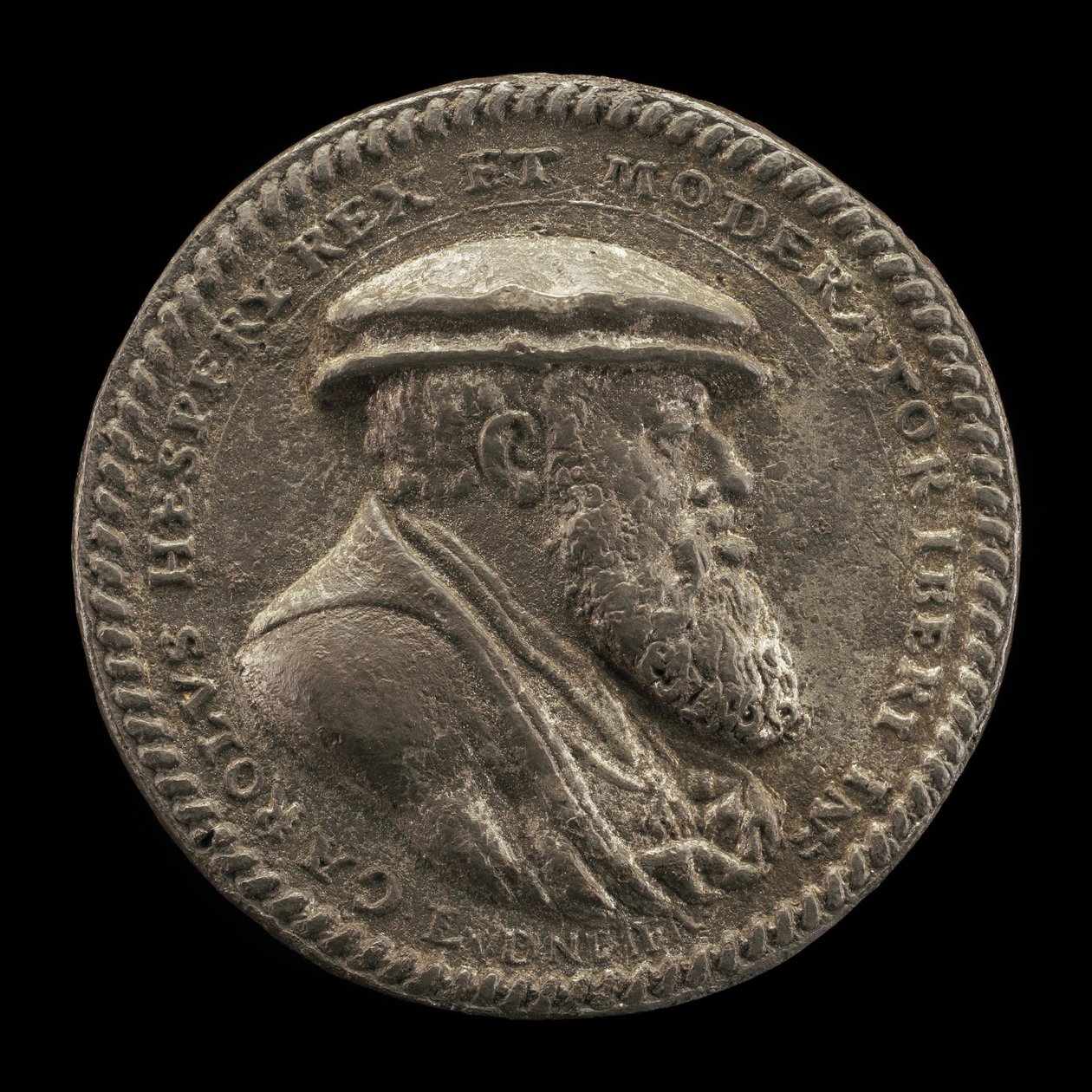 V. Károly, 1500-1558, spanyol király 1516-1556, Szent-római császár 1519 [előlap], 1542. alkotó: Ludwig Neufahrer