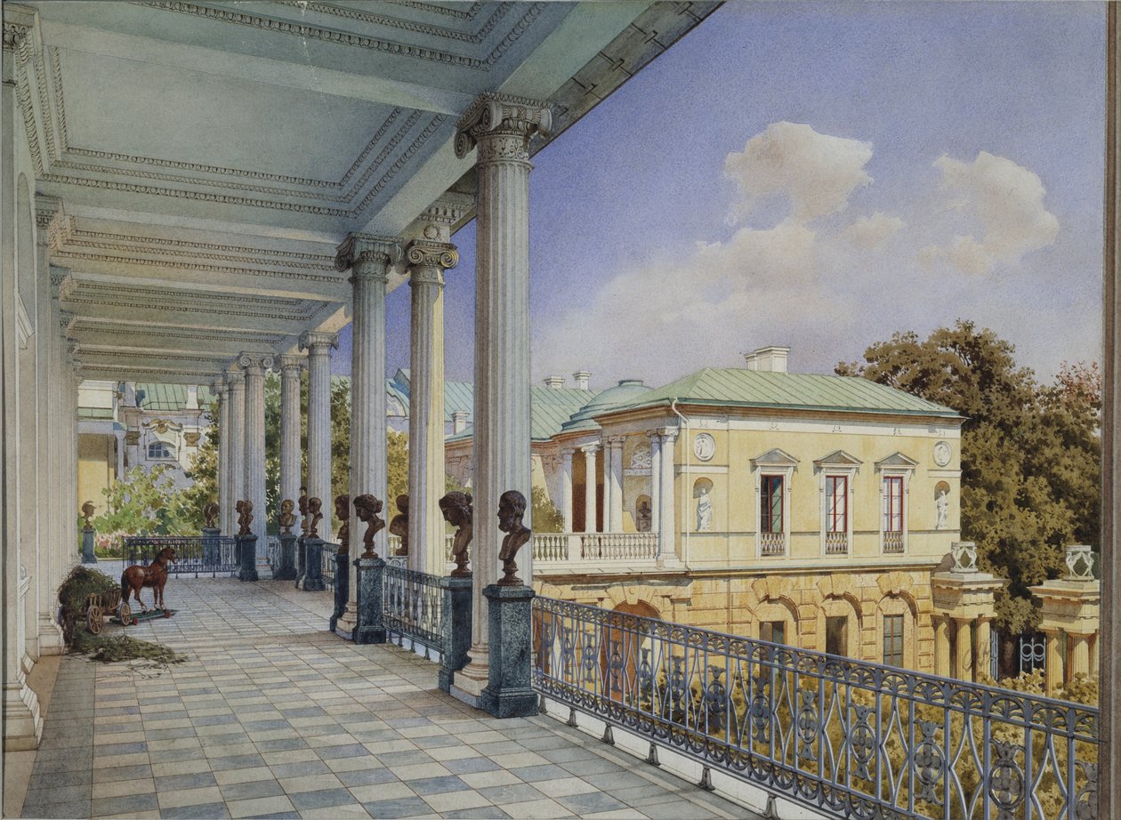 Cameron Galéria Carskoje Selóban, 1859 alkotó: Ludwig Premazzi