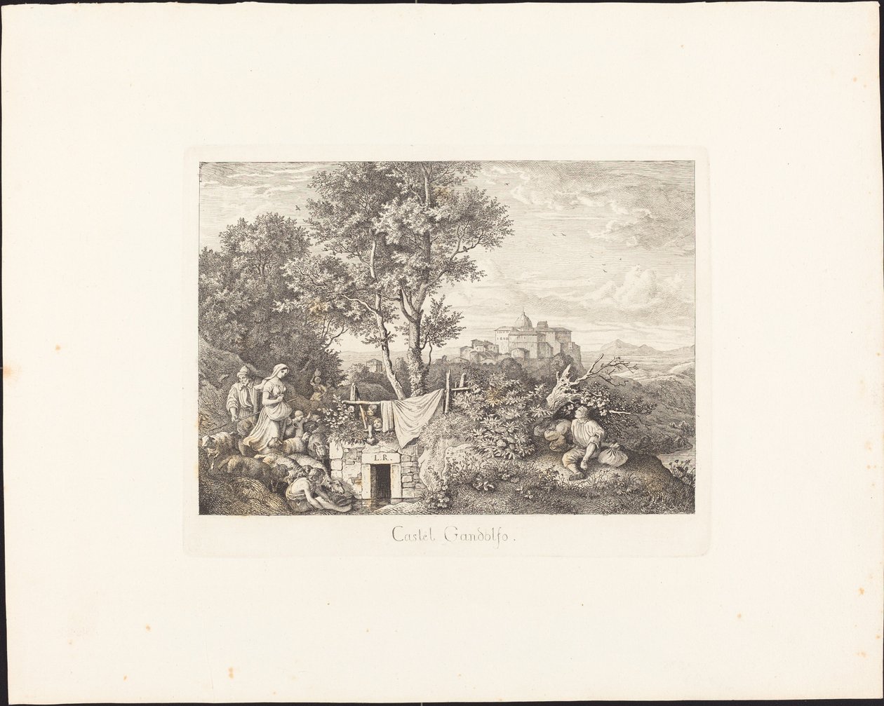 Castel Gandolfo alkotó: Ludwig Richter