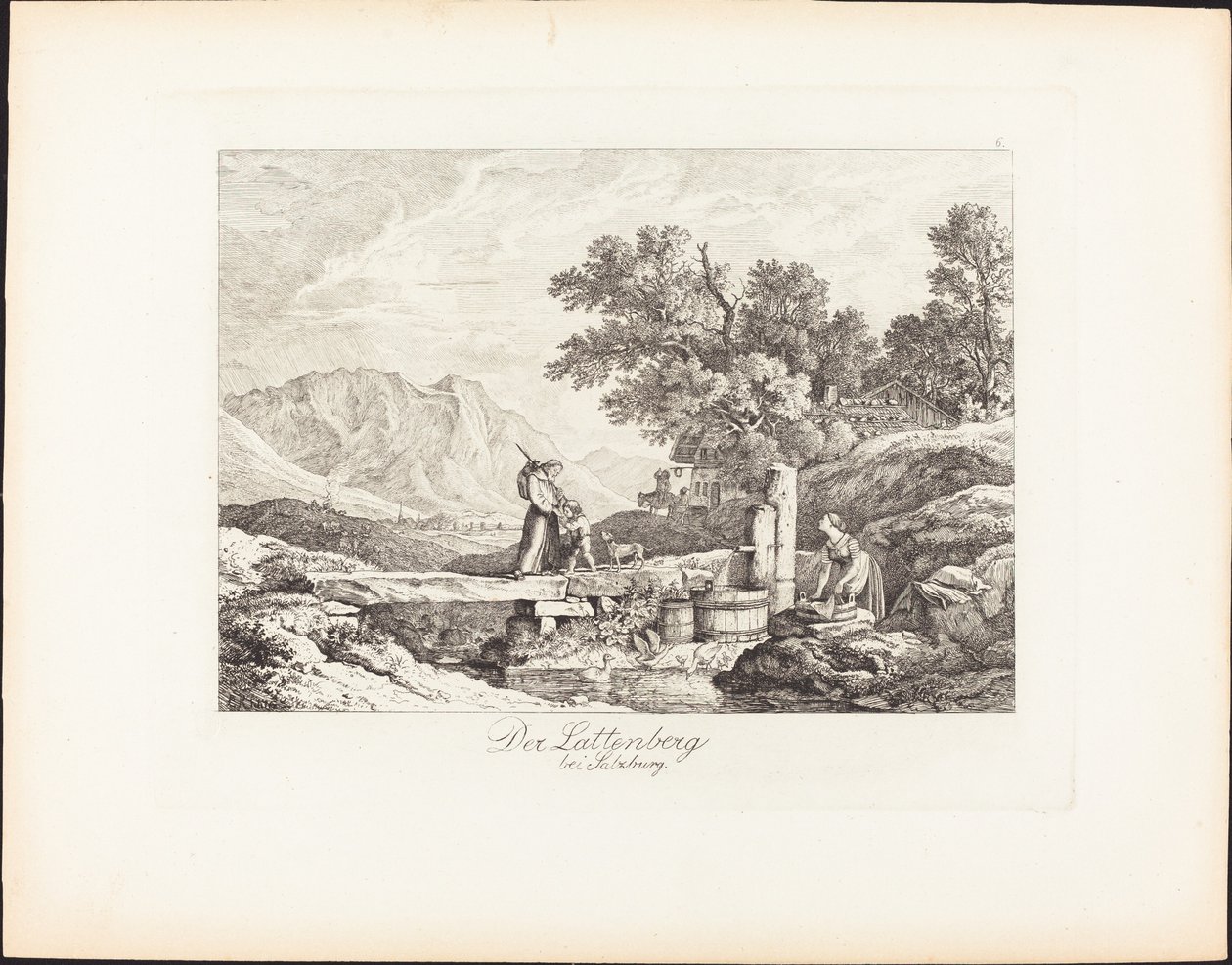 A Salzburg melletti Lattenberg alkotó: Ludwig Richter