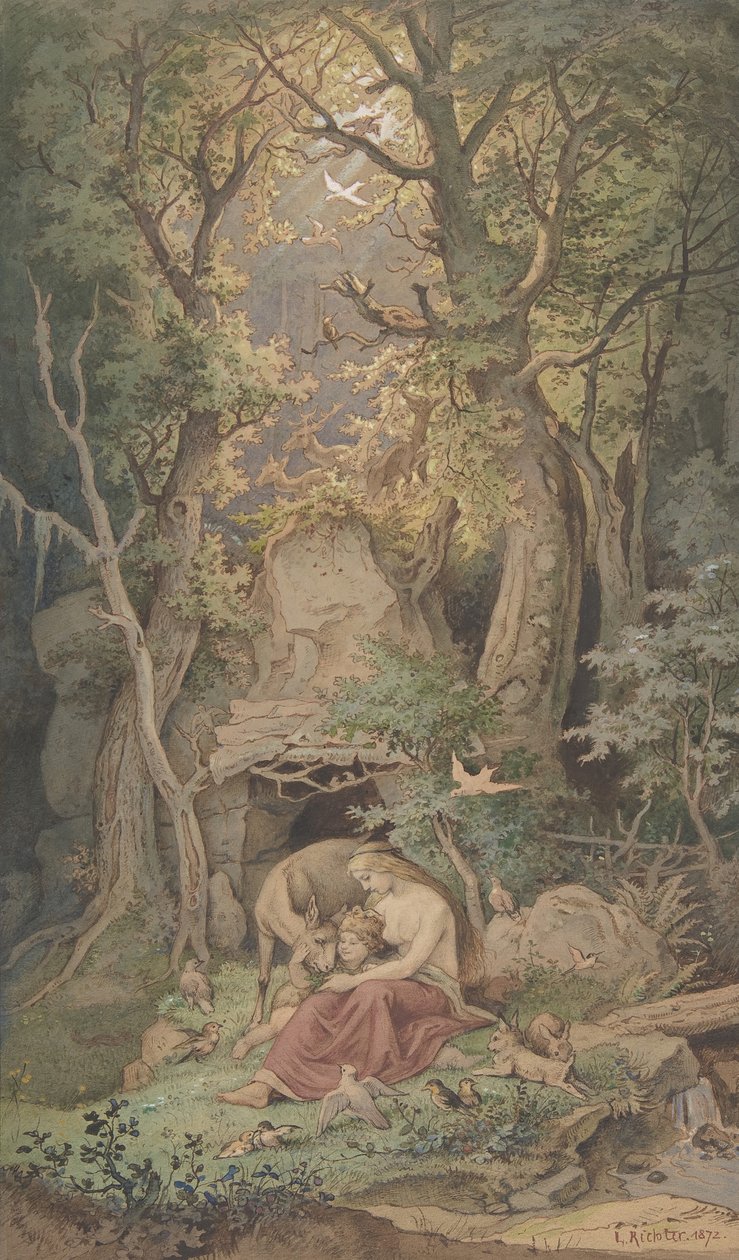 Genoveva, 1820-84. alkotó: Ludwig Richter