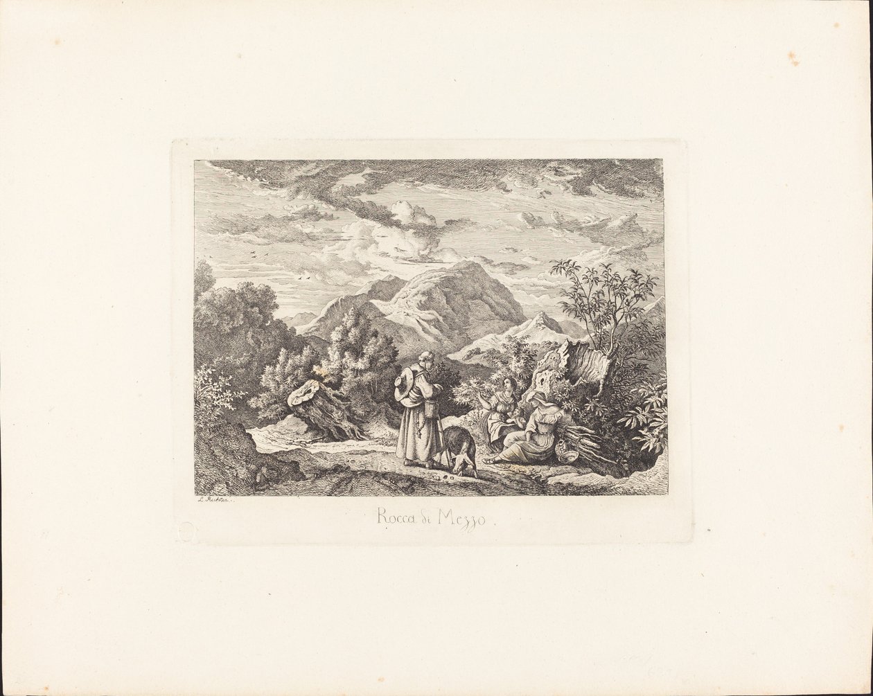 Rocca di Mezzo alkotó: Ludwig Richter