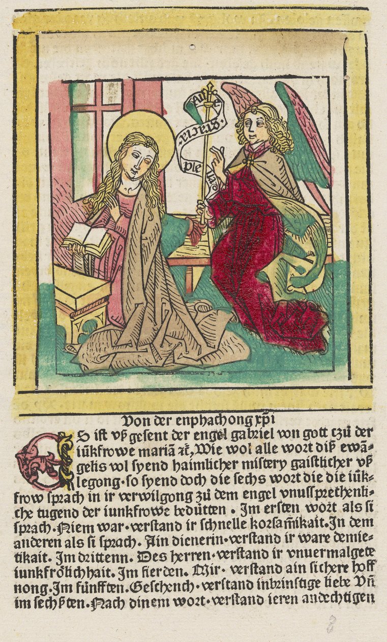 Gaistliche usslegong des lebes Jhesu Cristi alkotó: Ludwig Schongauer, German 15th Century, Ludolph of Saxony