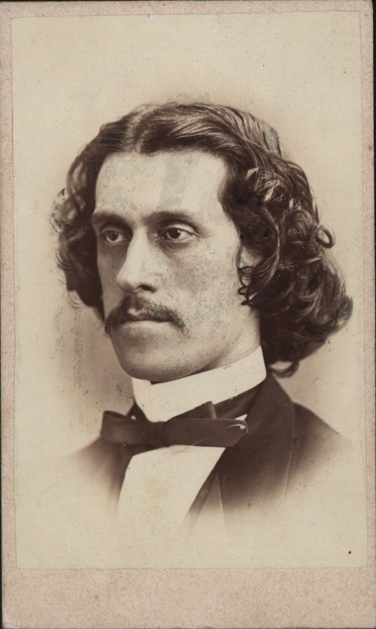 Josef Strauss zeneszerző portréja 1827-1870, kb. 1860. alkotó: Ludwig Schrank