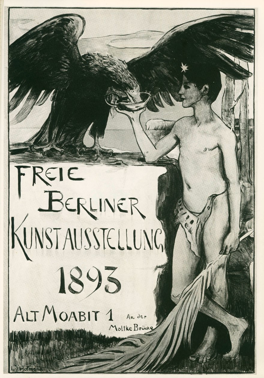 Ludwig von Hofmann: Ingyenes berlini művészeti kiállítás ... (litográfia) alkotó: Ludwig von Hofmann