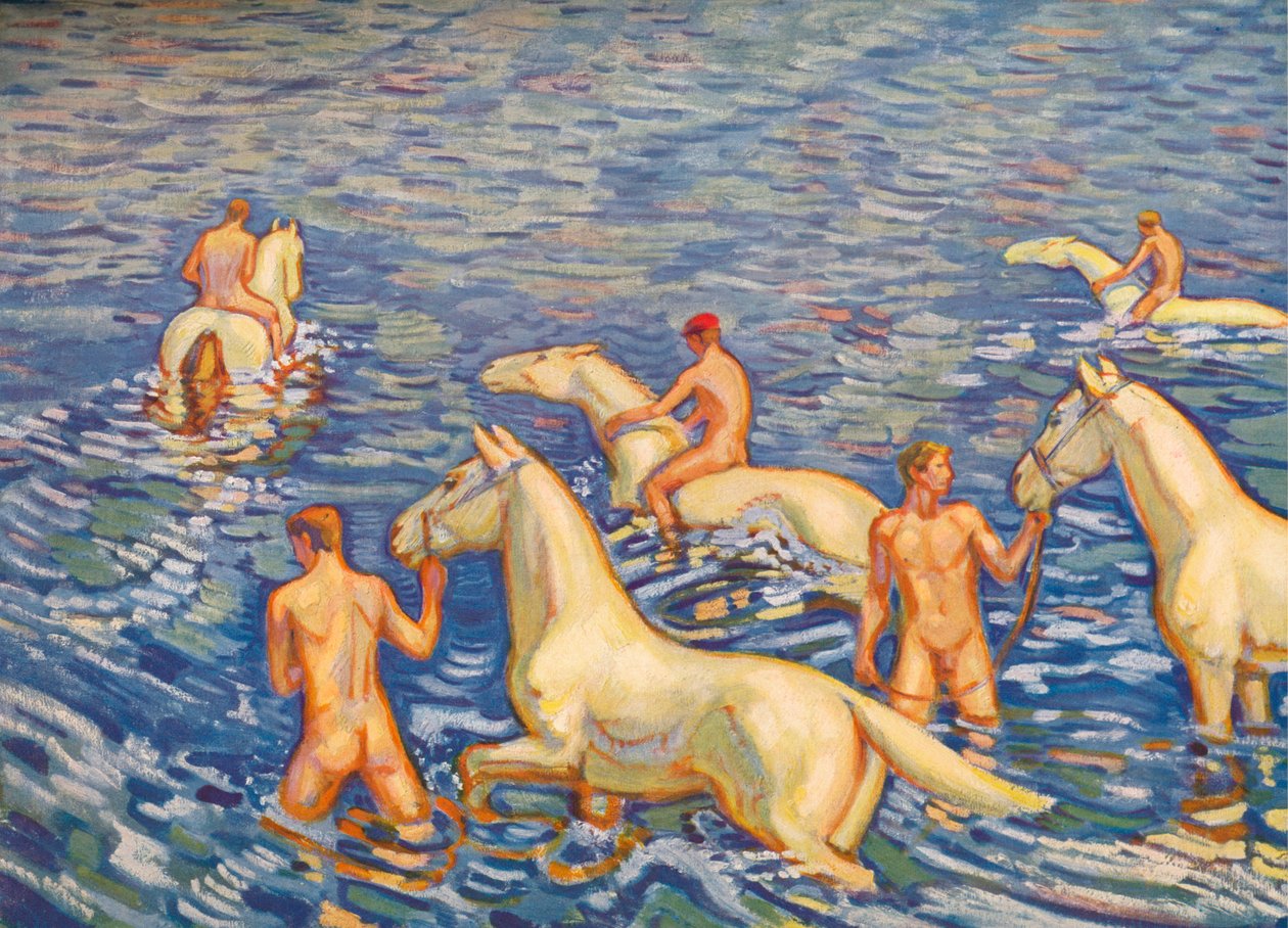 A tengeri lovas, 1915 alkotó: Ludwig von Hofmann