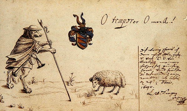 Oldal egy vázlatfüzetből alkotó: Ludwig von Siegen
