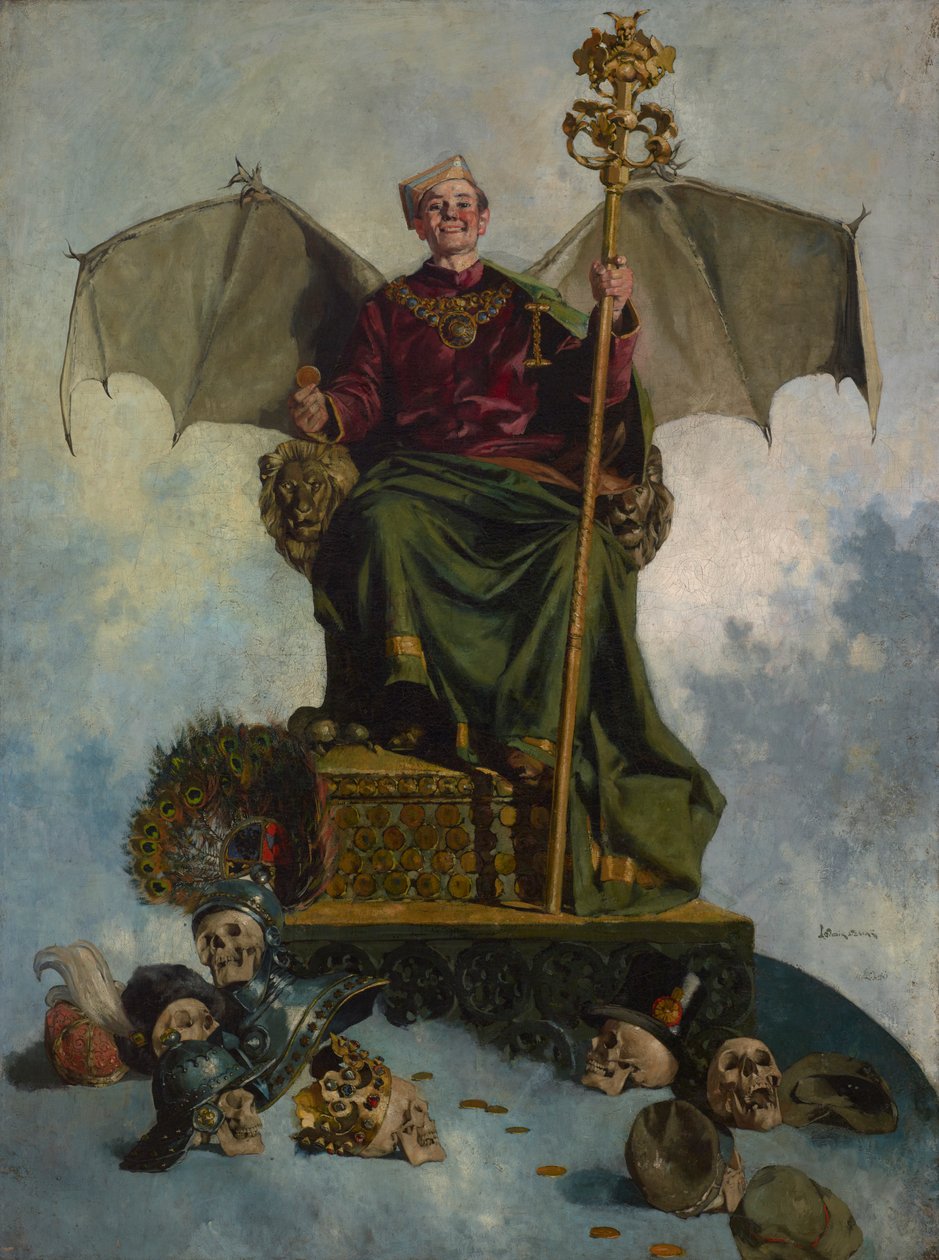 A Sátán allegóriája (a világ ura), 1900 körül (olaj, vászon) alkotó: Ludwik Stasiak