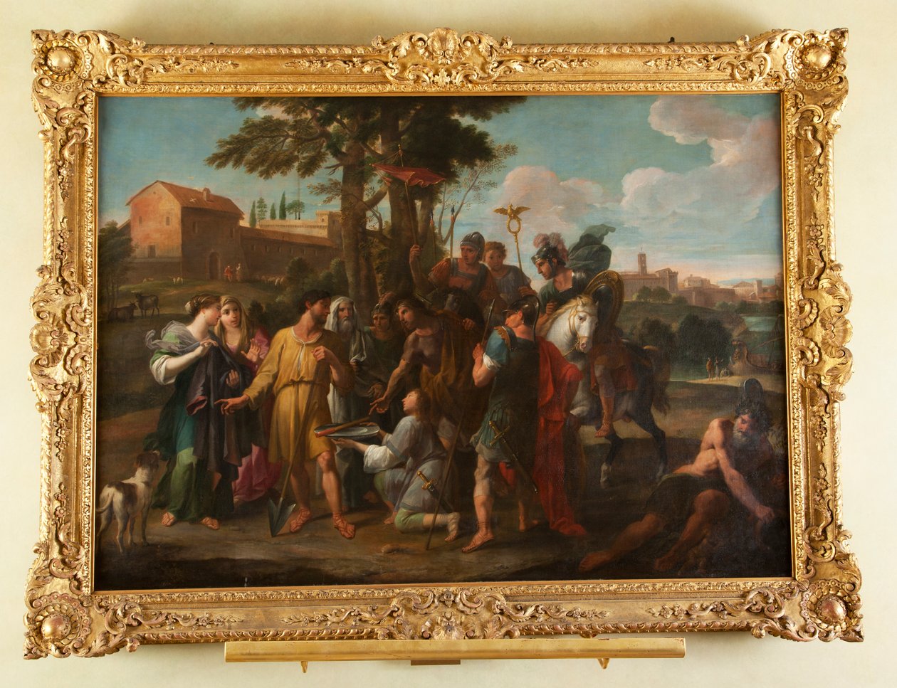 Cincinnatus a szántásnál alkotó: Luigi Garzi
