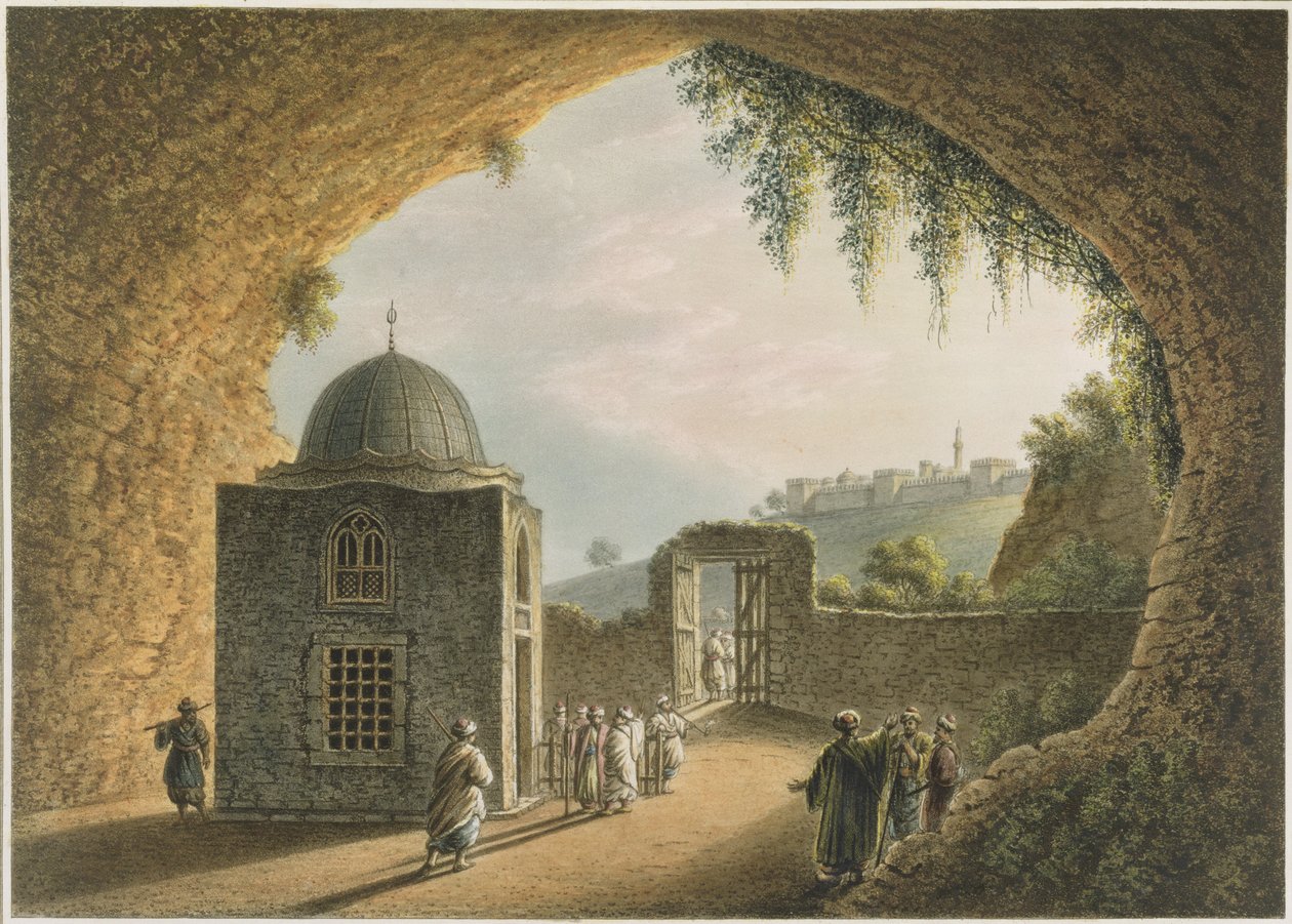 Jeremiás sírja, kocsma. William Watts, 1801 alkotó: Luigi Mayer