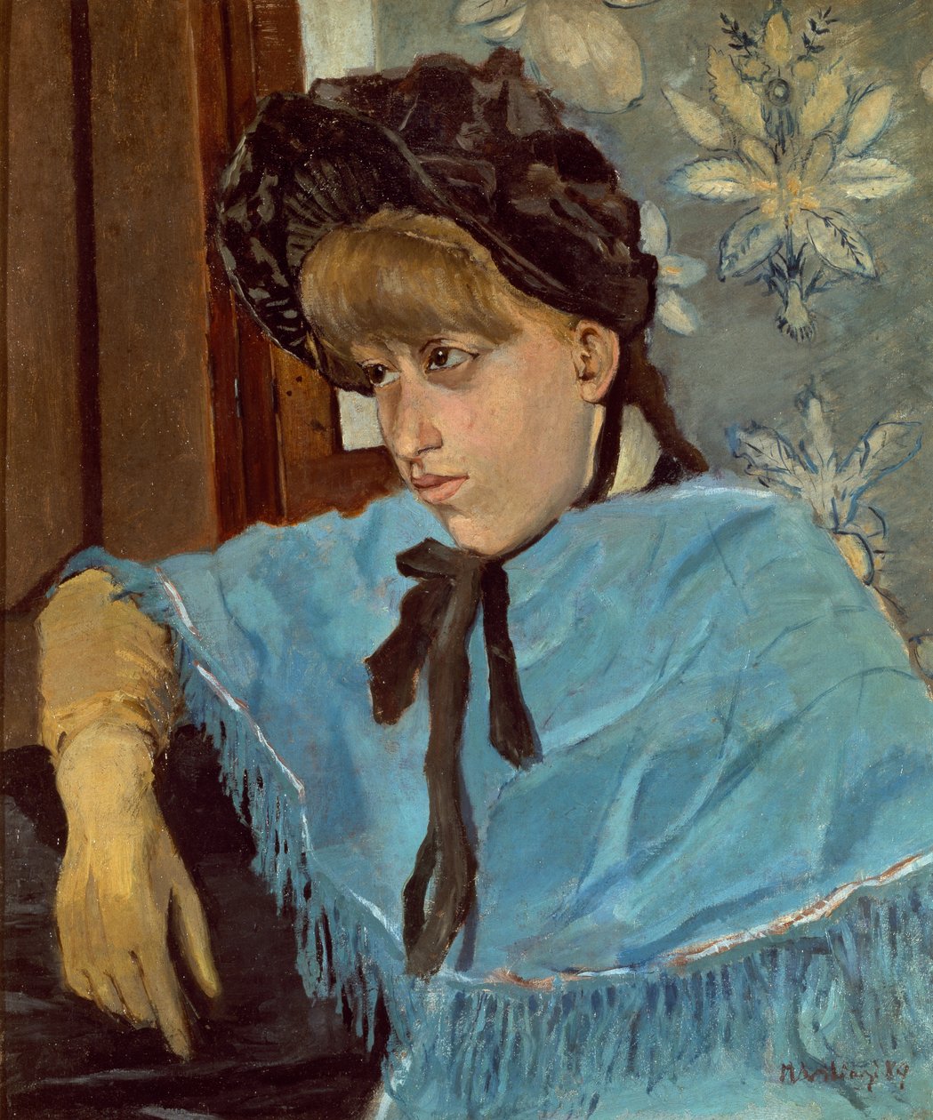 Luigi Levi fiatal modellje (1858-ban vagy 1860-1939-ben született), olaj, vászon, 47x38 cm alkotó: Luigi Levi