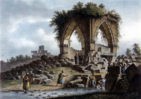 Fountain of Serpents, Szíria, kiadó: William Watts alkotó: Luigi (after) Mayer