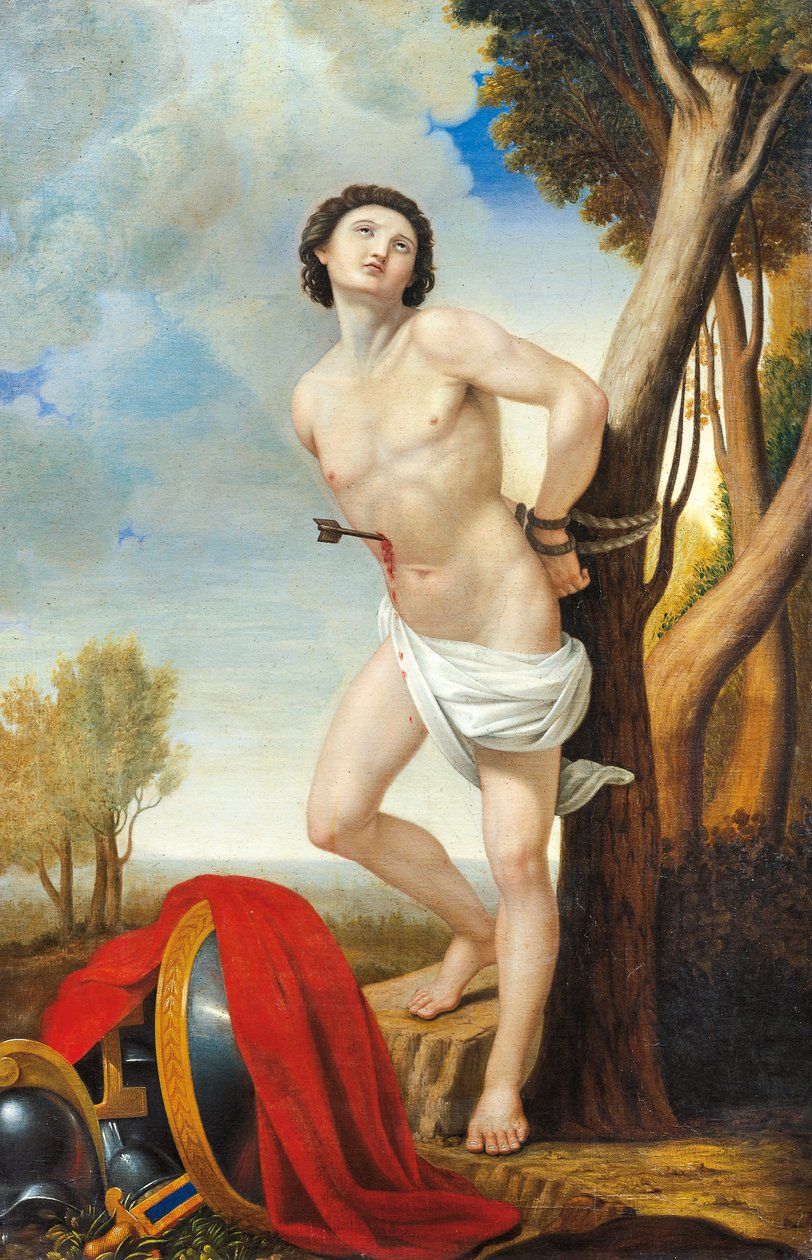Szent Sebestyén vértanúsága, Luigi Asioli (1817-77), olaj, vászon alkotó: Luigi Asioli
