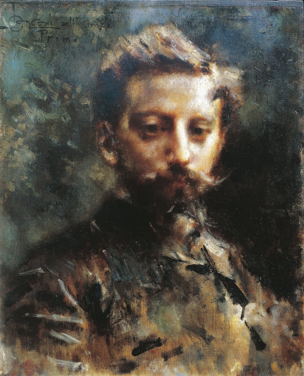 Primo Levi portréja, 1880 körül (olaj, vászon) alkotó: Luigi Conconi