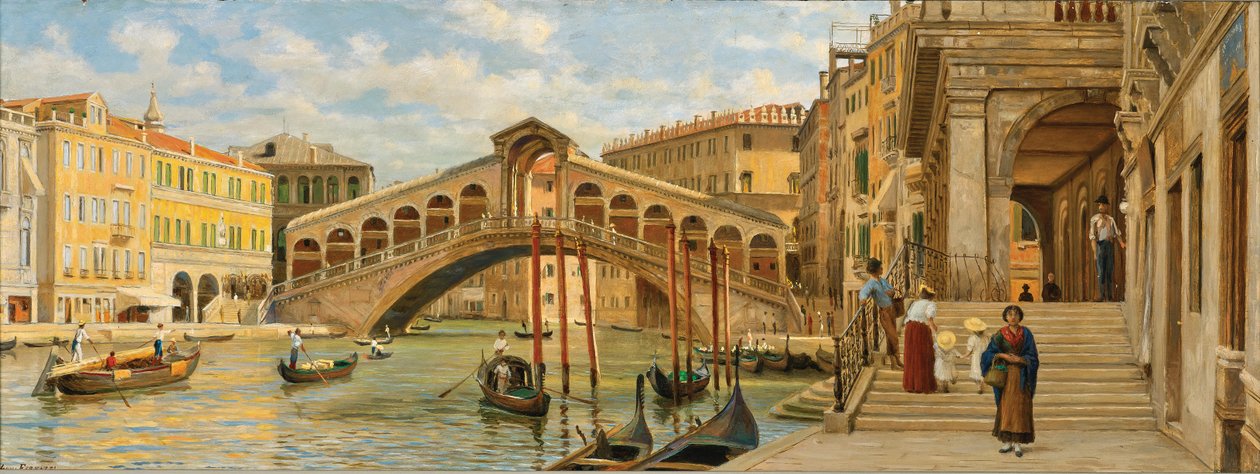 Luigi Ferrazzi Rialto híd 1875 alkotó: Luigi Ferrazzi