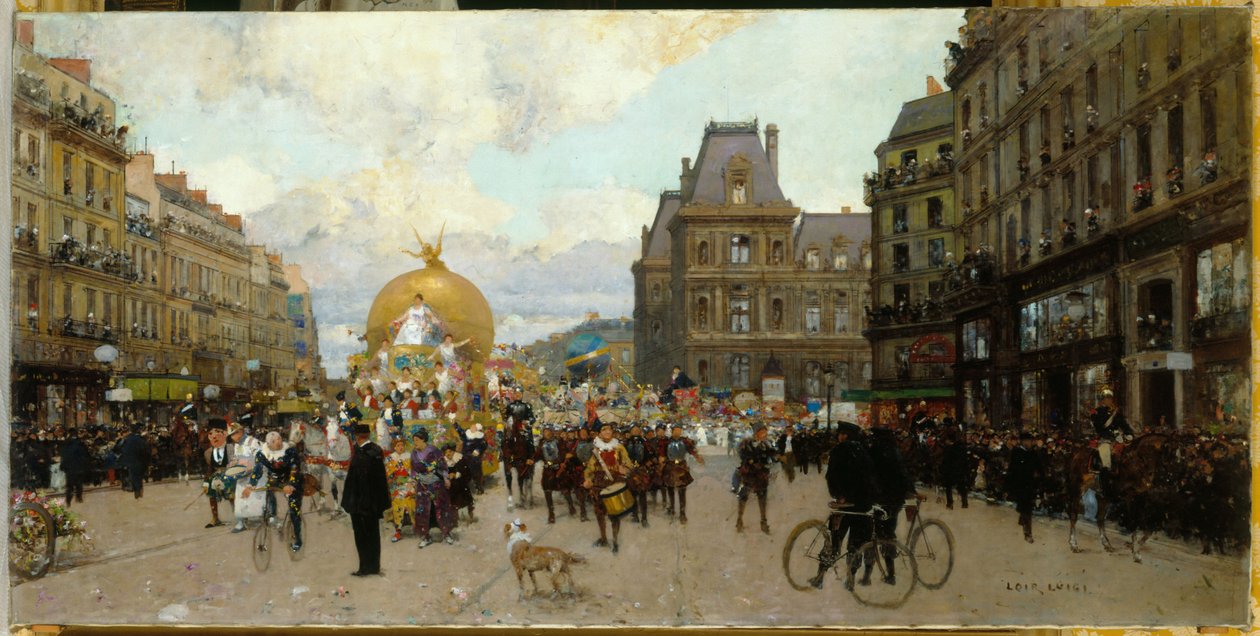 Nagyböjt Párizsban, 1912 körül (olaj, vászon) alkotó: Luigi Loir