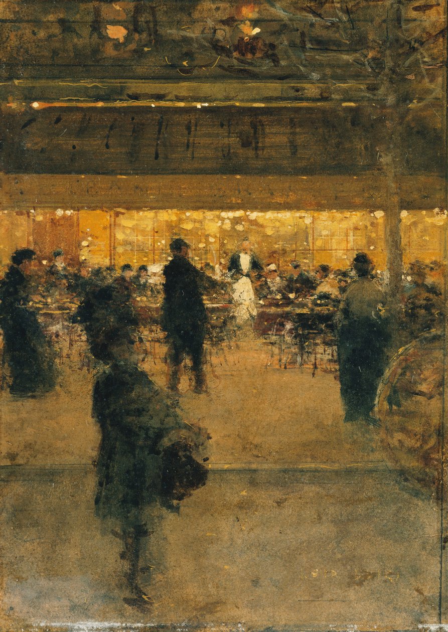 Az éjszakai kávézó, alkotó: Luigi Loir