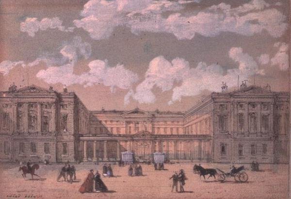 Kilátás Versailles-ra alkotó: Luigi Loir