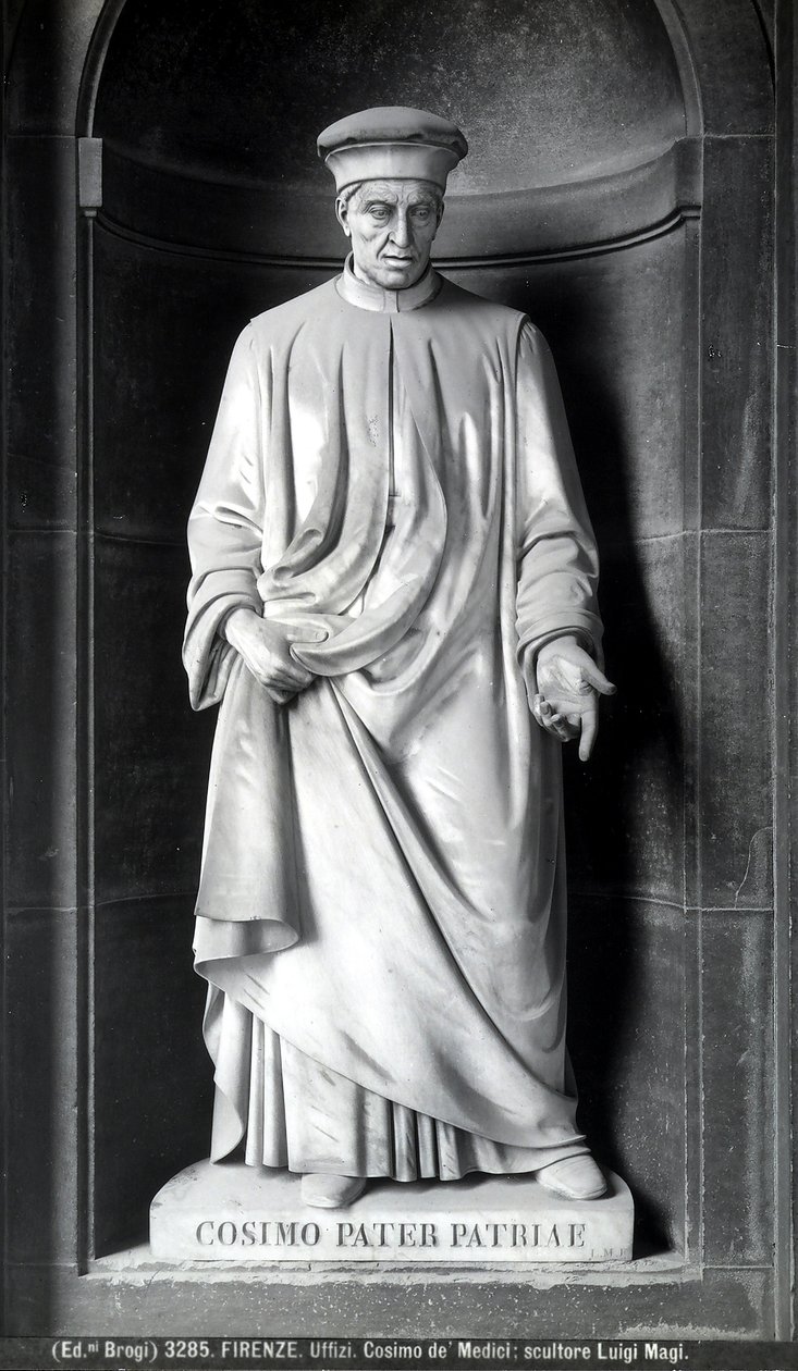 Cosimo dè Medici szobra alkotó: Luigi Magi