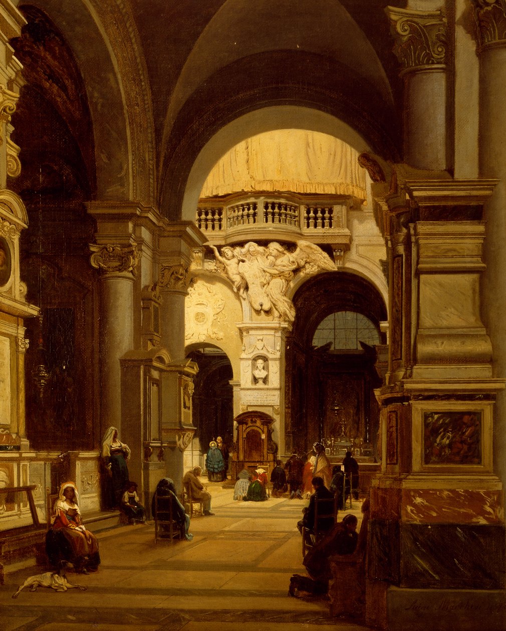 A római Santa Maria del Popolo-templom, Luigi Marchesi (1825-1862) alkotó: Luigi Marchesi