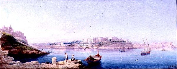 Valletta kikötője alkotó: Luigi Maria Galea