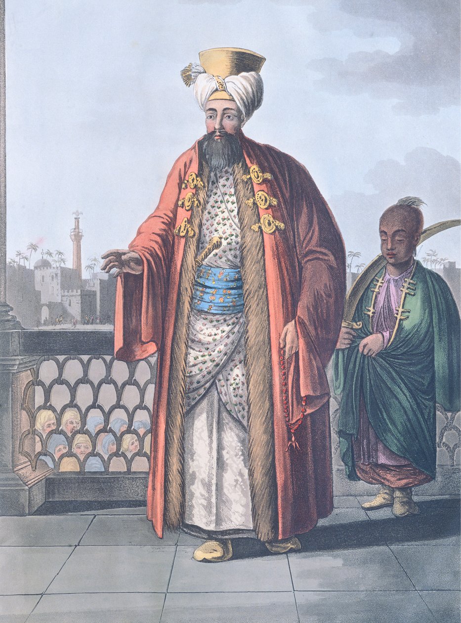 Egy bég eminencia Kairóban, Luigi Mayer alkotó: Luigi Mayer