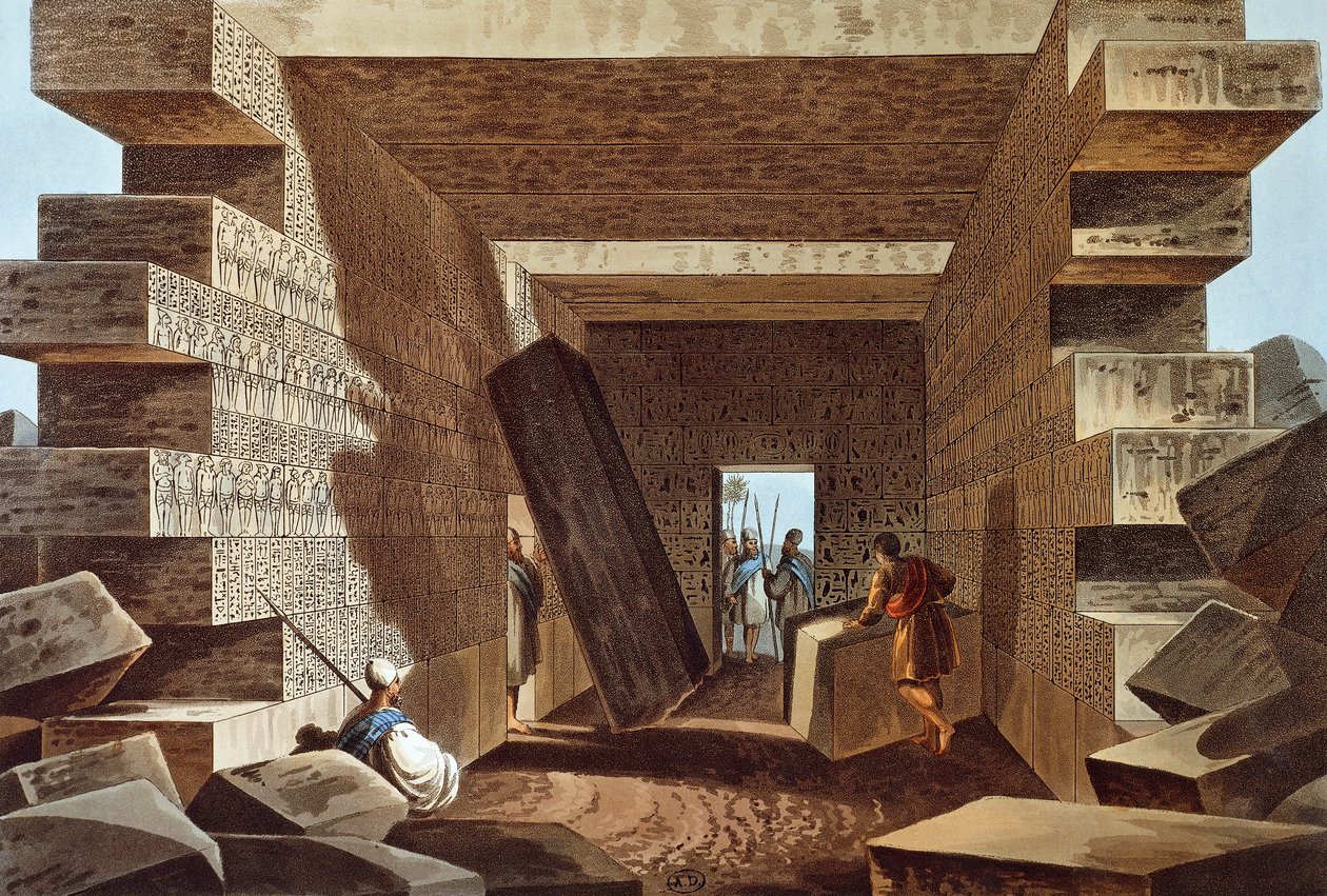 Jupiter Ammon templomának belseje Líbiában alkotó: Luigi Mayer