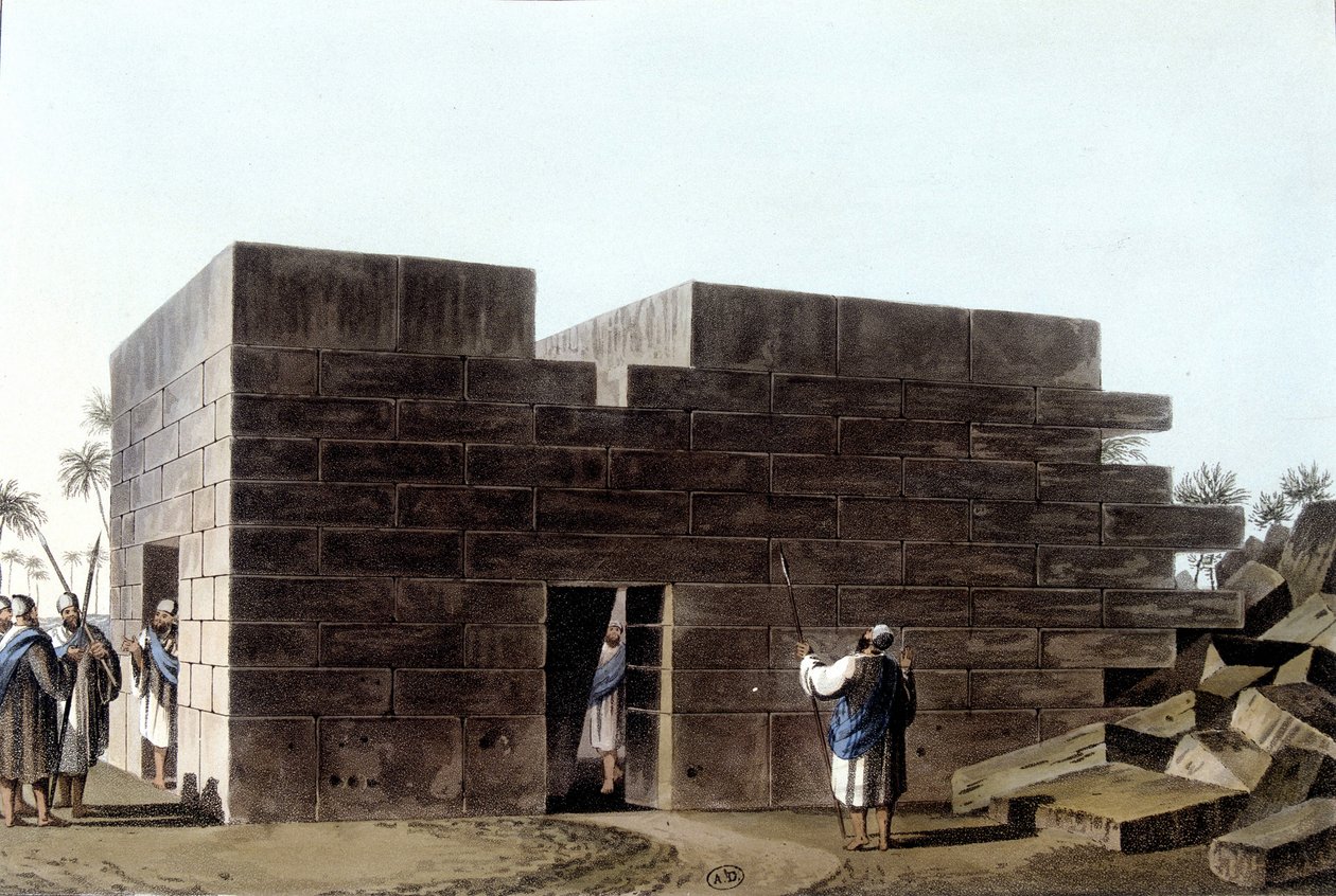 Jupiter Ammon temploma Líbiában. Tekintettel az oszmán uralomra Európában Ázsiában és más mediterrán szigeteken. Luigi Mayer, London eredeti rajzából alkotó: Luigi Mayer