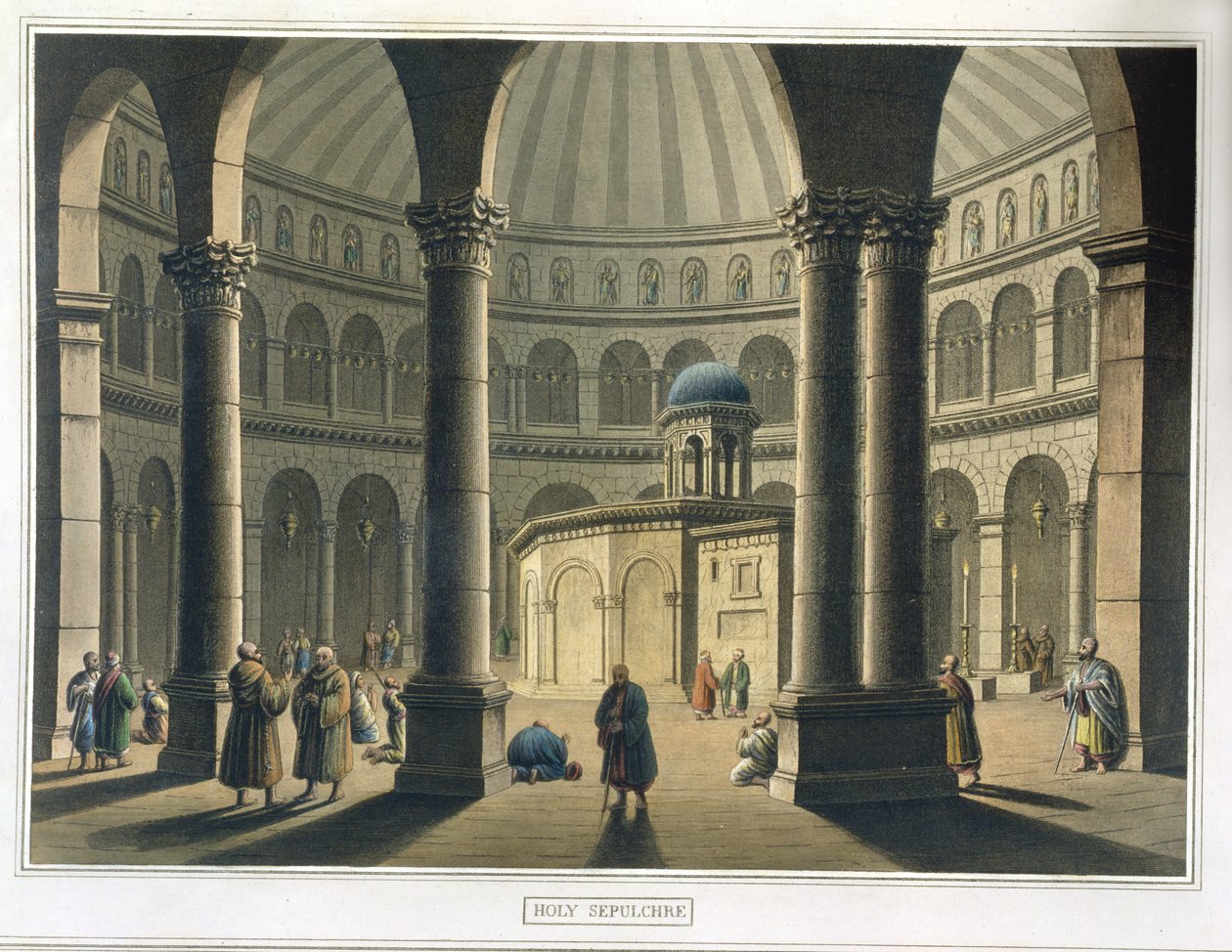 A Szent Sír, kocsma. William Watts, 1806 alkotó: Luigi Mayer