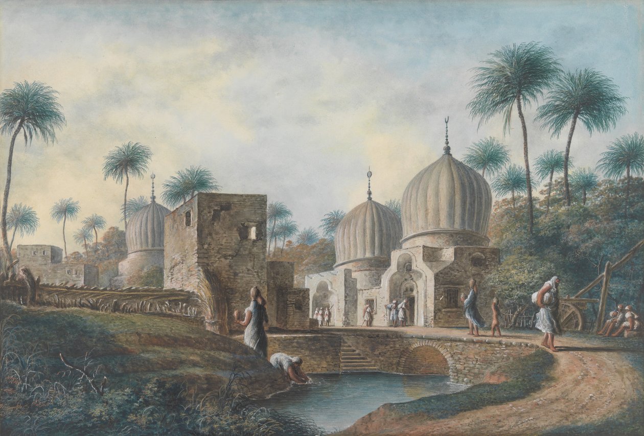 A nagy arab szentek sírjai Rosetta szomszédságában, Egyiptomban, kb. 1800. alkotó: Luigi Mayer