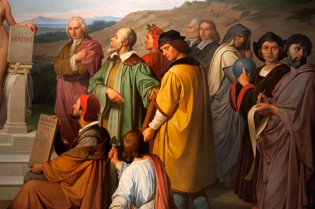 Az Igazság diadala, a csillagászok részlete. 1847 (olaj, vászon) alkotó: Luigi Mussini