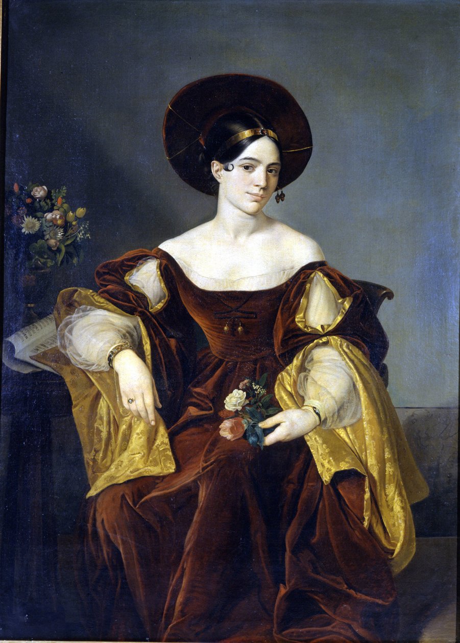 Maria de la Felicidad Malibran (1808 - 1836) Luigi Pedrazzi festménye. Museo della Scala Milánóban alkotó: Luigi Pedrazzi