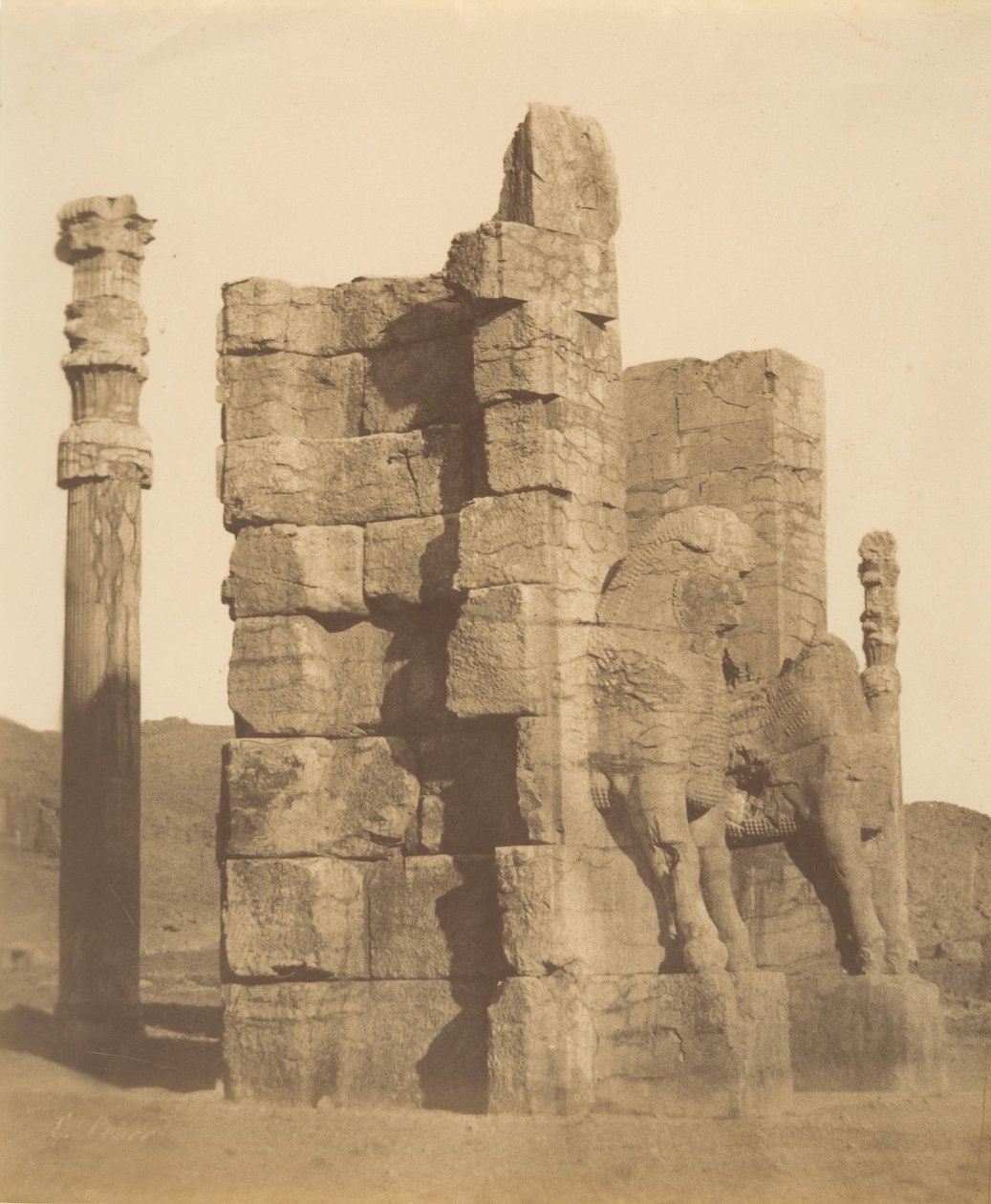 10 [Minden Nemzetek Kapuja, Perszepolisz, Fars], 1840-60-as évek. alkotó: Luigi Pesce