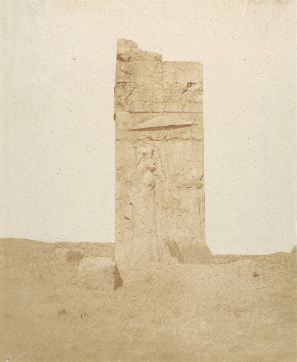 Rom a harmadik teraszon, Perszepolisz, 1858. alkotó: Luigi Pesce